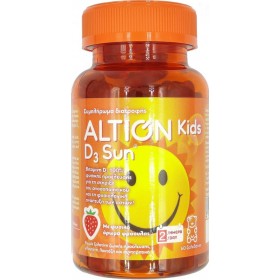 ALTION Kids D3 Sun 200IU Συμπλήρωμα Διατροφής με Βιταμίνη D3 για Παιδιά με Φυσικό Άρωμα Φράουλα 60 Ζελεδάκια
