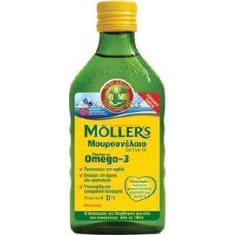 MOLLER'S Μουρουνέλαιο Φυσική Γεύση 250ml