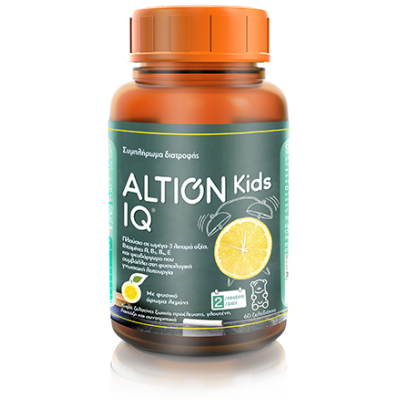 ALTION Kids IQ Συμπλήρωμα Διατροφής για την Καλή Μνήμη των Παιδιών με Γεύση Λεμόνι 60 Μασώμενα Ζελεδάκια ALTION Kids IQ Συμπλήρωμα Διατροφής για την Καλή Μνήμη των Παιδιών με Γεύση Λεμόνι 60 Μασώμενα Ζελεδάκια
