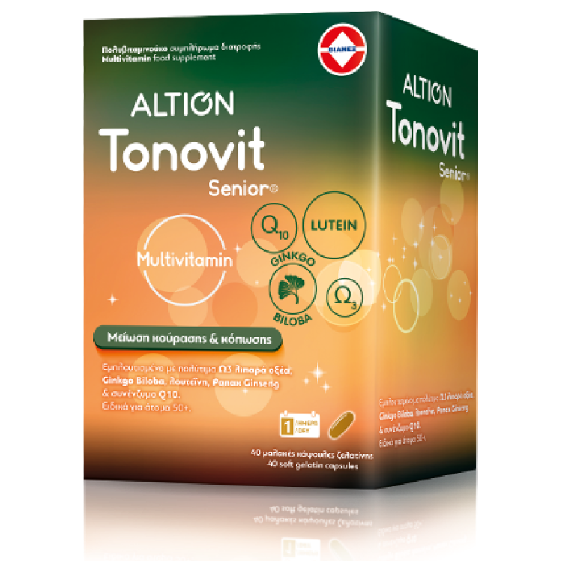 ALTION Tonovit Senior Συμπλήρωμα Διατροφής για Άτομα 50+ 40 Κάψουλες