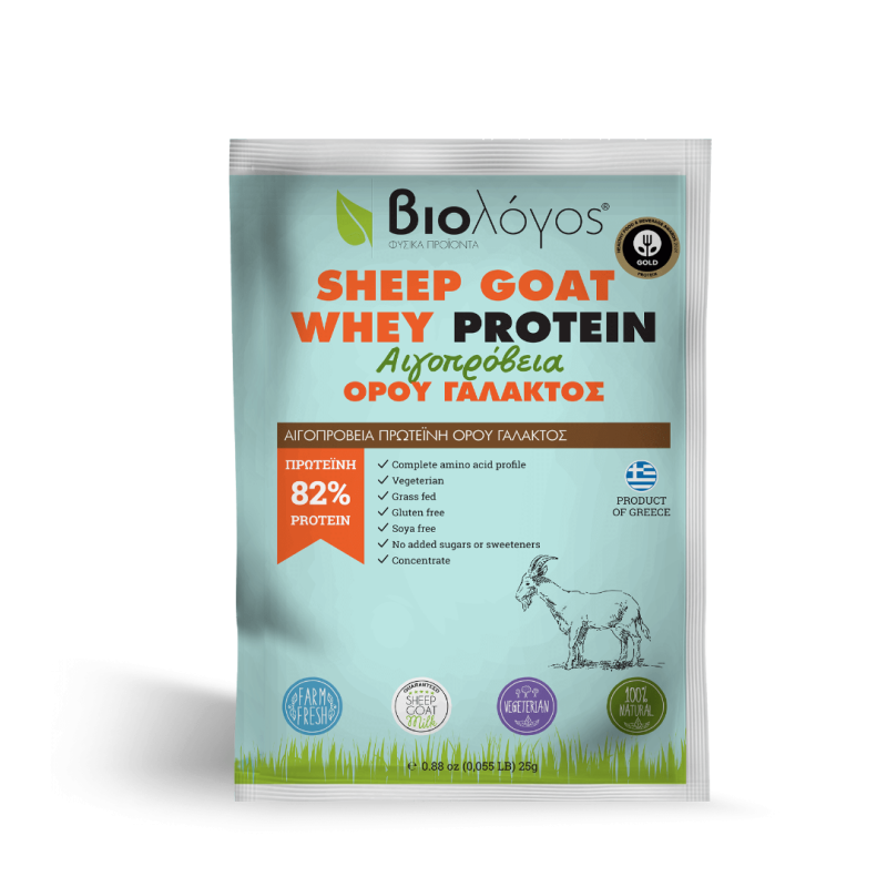 ΒΙΟΛΟΓΟΣ Sheep Goat Whey Protein Αιγοπρόβεια Πρωτείνη Ορού Γάλακτος 82% 25g