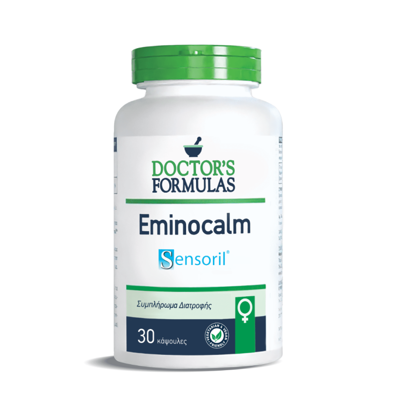 DOCTOR'S FORMULAS Eminocalm Sensoril Συμπλήρωμα Διατροφής για την Υποστήριξη του Νευρικού Συστήματος στην Εμμηνόπαυση 60 Κάψουλες