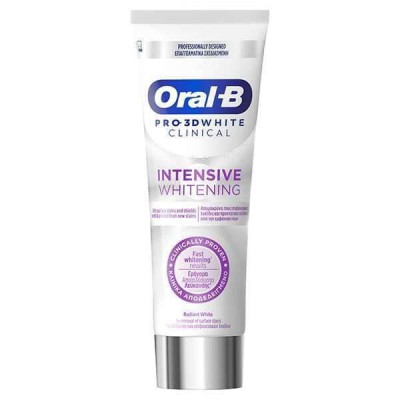 ORAL-B Pro 3D White Clinical Intensive Whitening Οδοντόκρεμα Λεύκανσης 75ml
