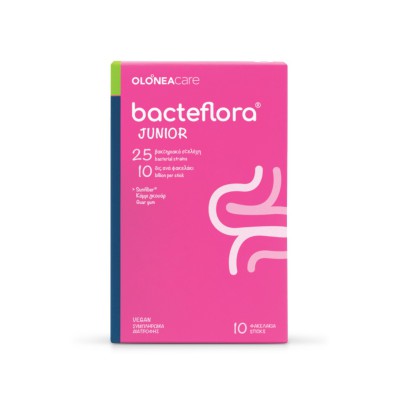 OLONEA Bacteflora Junior Συμπλήρωμα Διατροφής για Παιδιά με Προβιοτικά 10 Φακελάκια