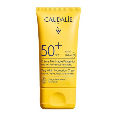 CAUDALIE Very High Protection Cream Αντηλιακή Κρέμα Προσώπου με Βελούδινη Υφή SPF50+ 50ml