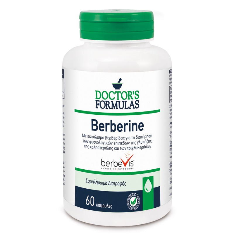 DOCTOR'S FORMULAS Berberine Συμπλήρωμα Διατροφής με Βερβερίνη 60 Κάψουλες