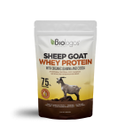 ΒΙΟΛΟΓΟΣ Sheep Goat Whey Protein Αιγοπρόβεια Πρωτείνη Ορού Γάλακτος με Βιολογική Μπανάνα και Κακάο 75% 500g